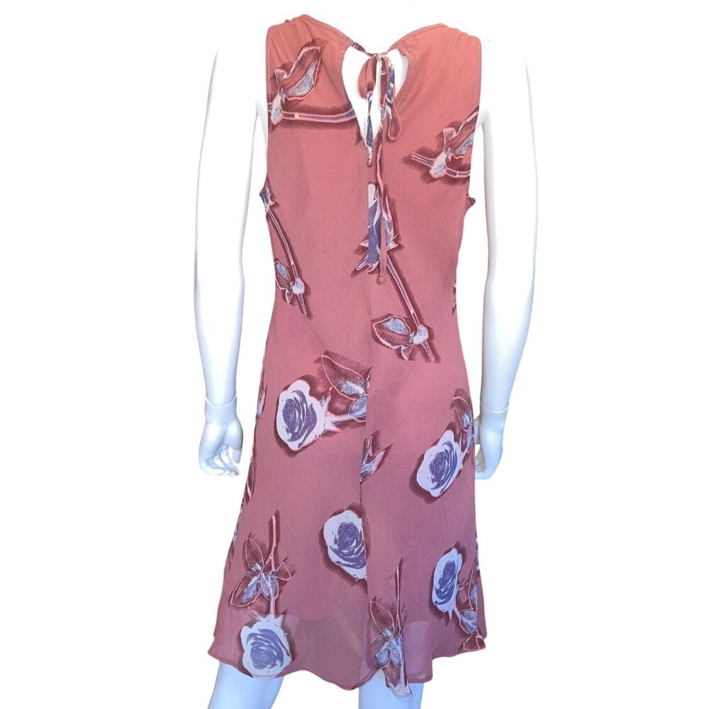 Wild Fable Womens Sleeveless Pink Floral Dress Rayon Polyester Size S New - Picture 2 of 5